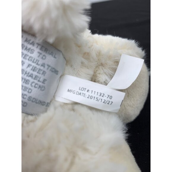 Demdaco Nat & Jules Lay Me Down To Sleep Lamb Plush Toy Pink blanket Silver Cros - Picture 2 of 7